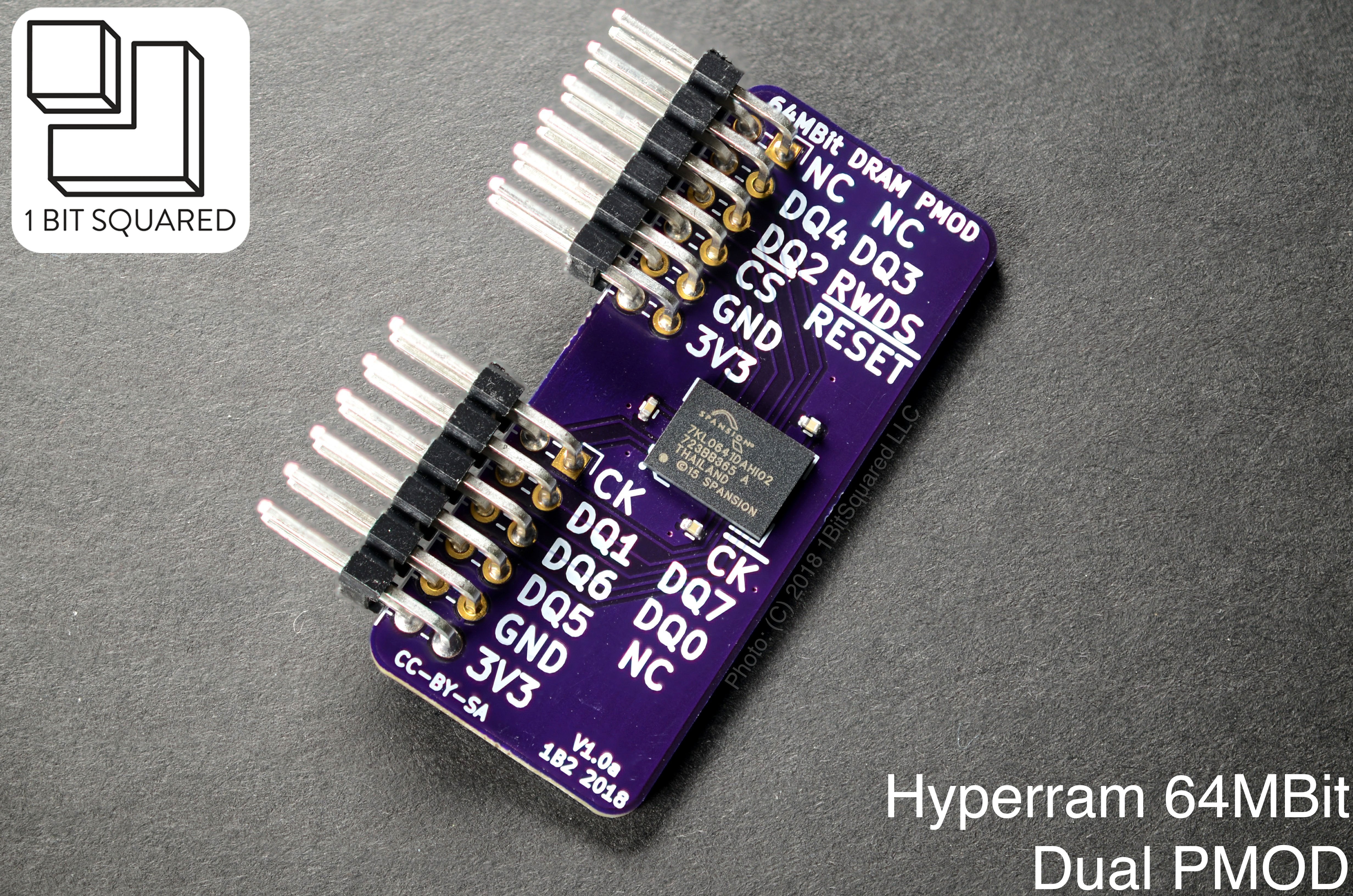 Pmod Hyperram | 1BitSquaredDE